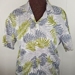 Vintage Hawaiian Shirt Men's Size M Tropical Summer Vacation Beachwear Resort